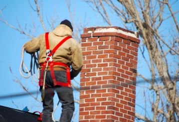Expert chimney cleaner performing thorough cleaning in Simi Valley
